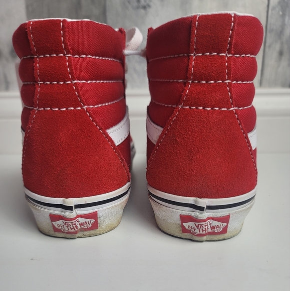 Vans Racing Red SK8-HI Sneakers 4.5 - Picture 3 of 7